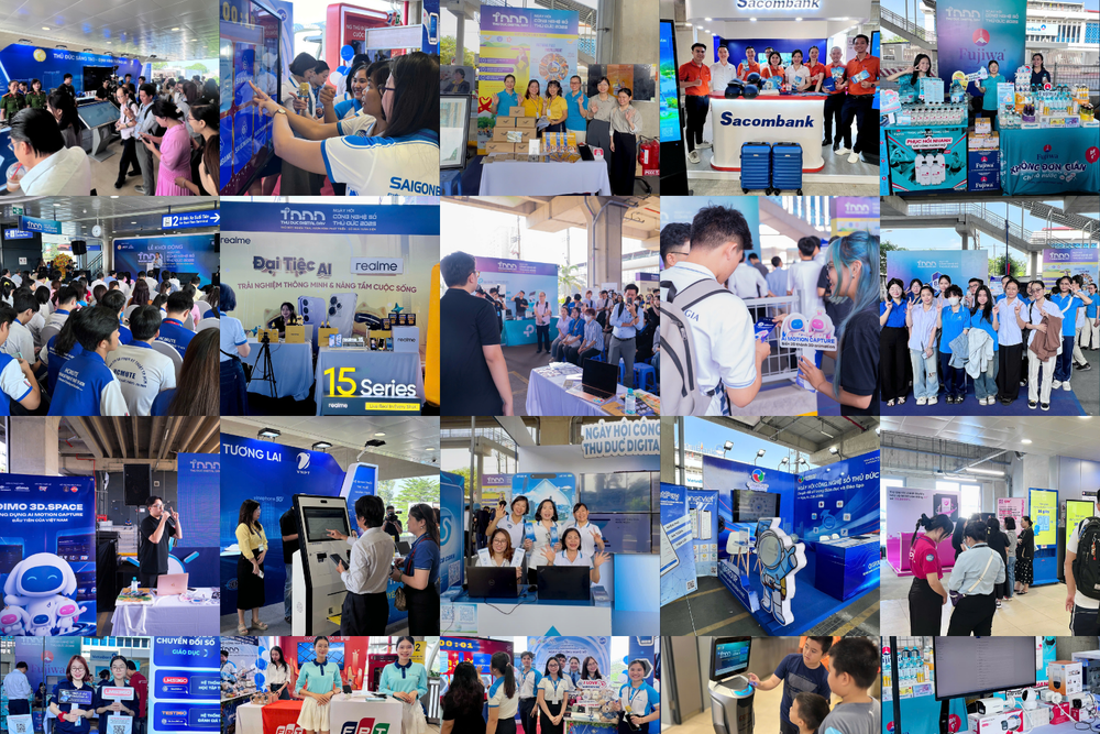 Ngày hội Công nghệ số Thủ Đức 2025 - Thu Duc Digital Day 2025 bùng nổ : Hàng ngàn người đổ về ga Metro để tham quan và trải nghiệm- Ảnh 14.
