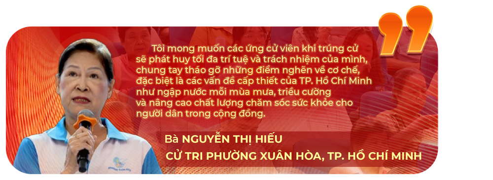 Đơn vị bầu cử số 6 tiếp xúc cử tri: Lắng nghe dân kể, gửi gắm niềm tin vào những đại biểu ưu tú - Ảnh 3.