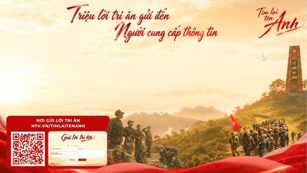 HTV phát động Chiến dịch Đa truyền thông "Tìm lại tên anh" Nơi nhận và lan tỏa lòng tri ân của người dân, đồng hành cùng hành trình tìm kiếm và xác định danh tính các Anh hùng liệt sĩ - Ảnh 7.