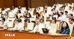 Quốc hội thảo luận ở hội trường về tình hình thực hiện kế hoạch phát triển kinh tế-xã hội năm 2026
