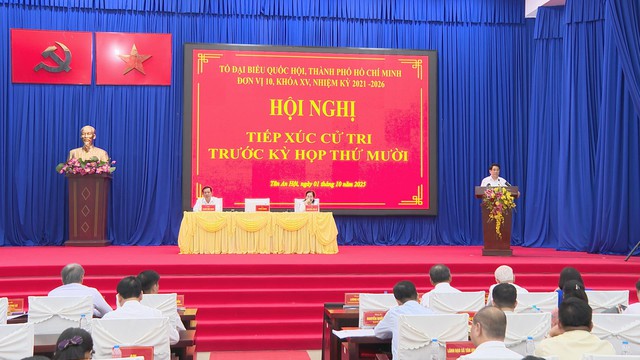 Chủ tịch nước Lương Cường tiếp xúc cử tri TP. Hồ Chí Minh - Ảnh 1.