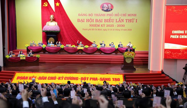 Phát biểu của Tổng Bí thư Tô Lâm tại Đại hội đại biểu Đảng bộ TP. Hồ Chí Minh lần thứ I - Ảnh 1.