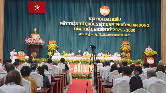 Đại hội Mặt trận Tổ quốc Việt Nam phường An Đông lần thứ I, nhiệm kỳ 2025–2030 - Ảnh 1.