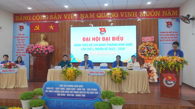 Đại hội Đại biểu Đoàn TNCS Hồ Chí Minh phường Bình Quới lần thứ I, nhiệm kỳ 2025 - 2030 - Ảnh 1.