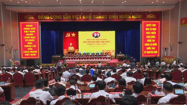Đại hội đại biểu Đảng bộ tỉnh Cà Mau lần thứ I khai mạc, đánh dấu bước ngoặt phát triển mới - Ảnh 1.