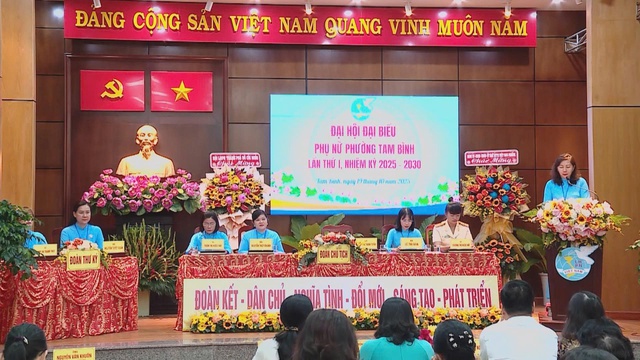 Tổ chức Đại hội đại biểu Phụ nữ phường Tam Bình lần thứ I, nhiệm kỳ 2025 - 2030 - Ảnh 1.