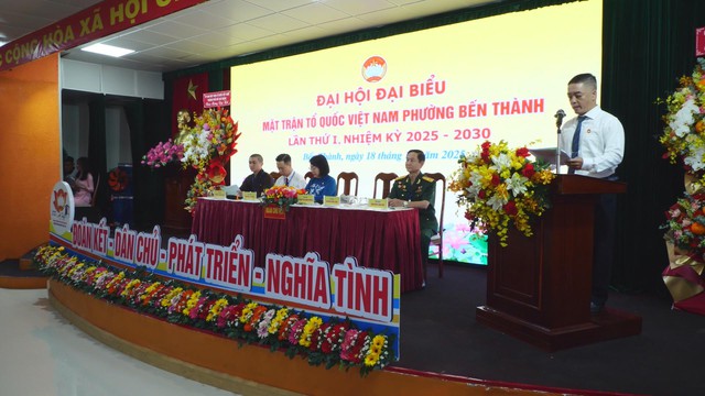 Phường Bến Thành: Tổ chức Đại hội Đại biểu MTTQ Việt Nam lần thứ I, nhiệm kỳ 2025 - 2030 - Ảnh 1.