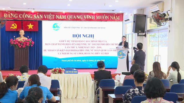 Ban Chấp hành Hội Liên hiệp Phụ nữ TP. Hồ Chí Minh đã tham gia góp ý Dự thảo Báo cáo chính trị nhiệm kỳ 2025-2030 - Ảnh 1.