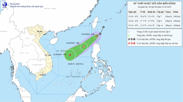 Tin áp thấp nhiệt đới gần Biển Đông- Ảnh 1.