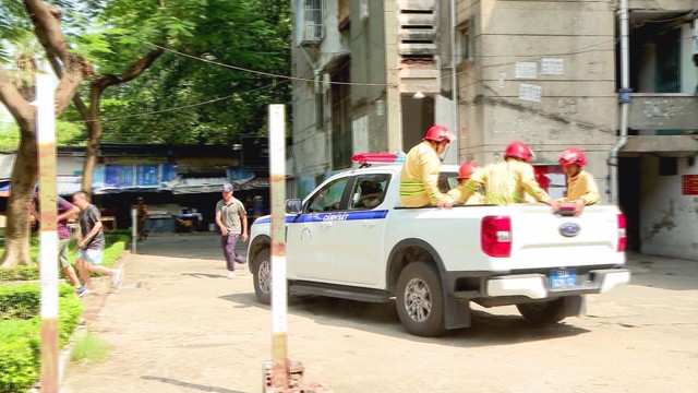Diễn tập phương án chữa cháy và cứu nạn, cứu hộ tại Cư xá Thanh Đa, phường Bình Quới - Ảnh 1.