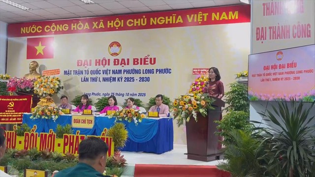 Đại hội Đại biểu MTTQ Việt Nam phường Long Phước lần thứ I, nhiệm kỳ 2025-2030- Ảnh 1. Đại hội Đại biểu MTTQ Việt Nam phường Long Phước lần thứ I, nhiệm kỳ 2025-2030- Ảnh 1.