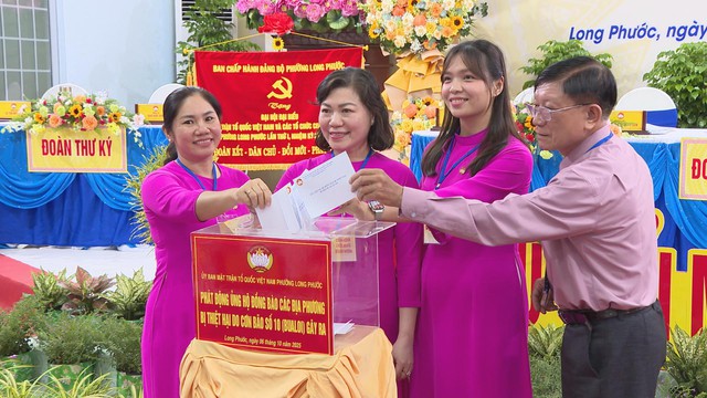 Đại hội Đại biểu MTTQ Việt Nam phường Long Phước lần thứ I, nhiệm kỳ 2025-2030- Ảnh 3. Đại hội Đại biểu MTTQ Việt Nam phường Long Phước lần thứ I, nhiệm kỳ 2025-2030- Ảnh 3.