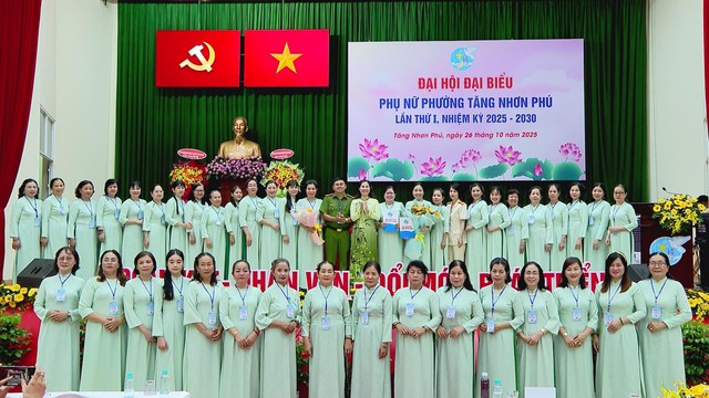 Tổ chức Đại hội Đại biểu Phụ nữ lần thứ I, nhiệm kỳ 2025 - 2030 tại phường Tăng Nhơn Phú - Ảnh 3.