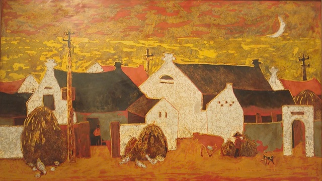 Triễn lãm “Miền ký ức” qua tranh sơn mài tại Bảo tàng Mỹ thuật Việt Nam  - Ảnh 3.