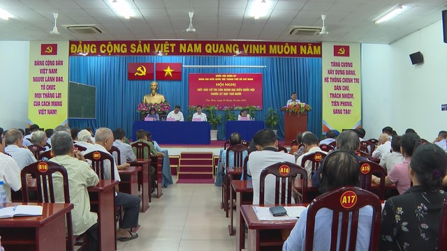 Cử tri 5 phường TP.HCM nêu ý kiến trước Kỳ họp thứ 10, Quốc hội khóa XV - Ảnh 1.