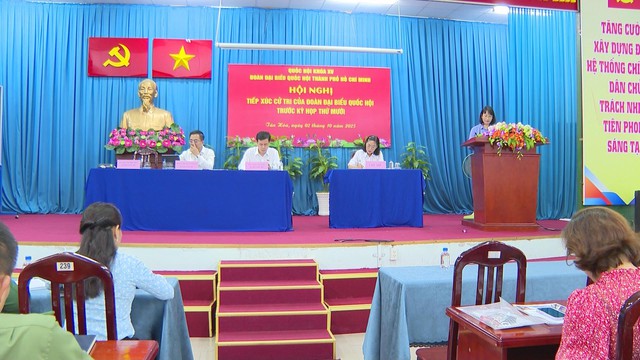Cử tri 5 phường TP.HCM nêu ý kiến trước Kỳ họp thứ 10, Quốc hội khóa XV - Ảnh 5.