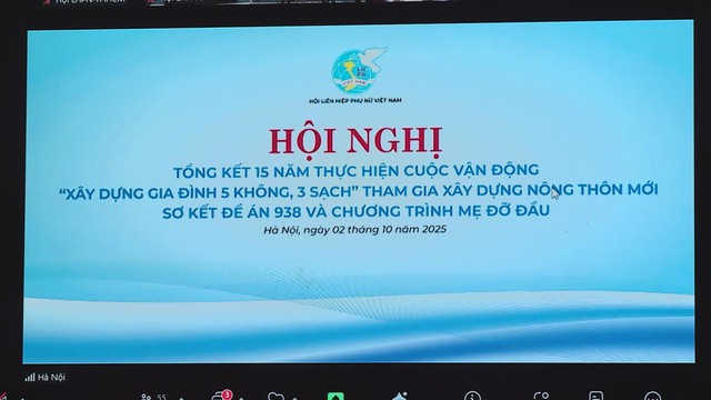 Hội nghị tổng kết 15 năm Cuộc vận động “Xây dựng gia đình 5 không, 3 sạch” và sơ kết Chương trình “Mẹ đỡ đầu” - Ảnh 1.