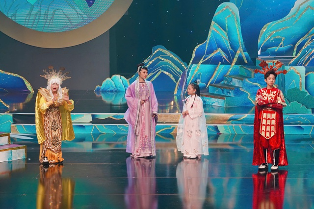 Diễn viên Mai Duyên và Helen Vũ hóa thân thành Tiên Cô và Liên Hoa trong Vườn Âm Nhạc “Thân Cò” - Ảnh 2.