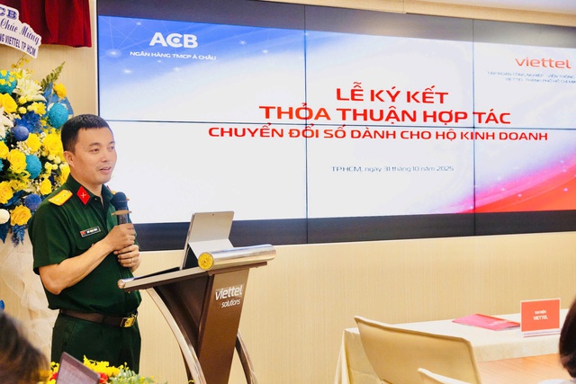 Viettel và Ngân hàng ACB ký kết hợp tác về chuyển đổi số  - Ảnh 2.