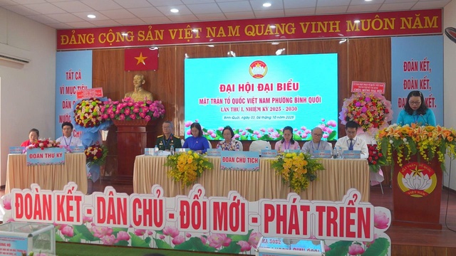Đại hội đại biểu Mặt trận Tổ quốc Việt Nam phường Bình Quới lần thứ I, nhiệm kỳ 2025-2030 - Ảnh 1.