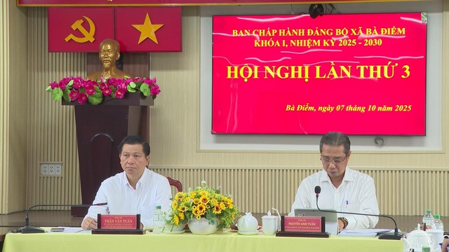 Đảng bộ xã Bà Điểm tổ chức Hội nghị Ban Chấp hành lần thứ ba, khóa I, nhiệm kỳ 2025 – 2030 - Ảnh 3.