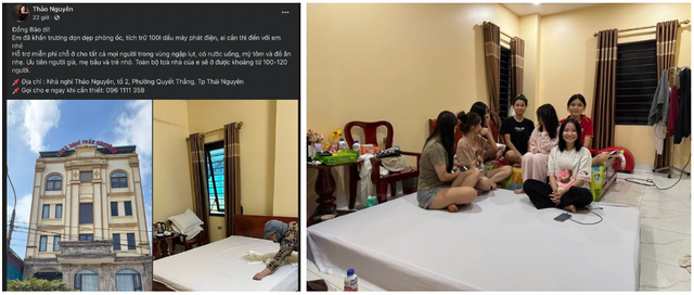 Chung cư, nhà nghỉ ở Thái Nguyên mở cửa đón những người dân tránh lũ trong tình hình mưa bão gặp nhiều khó khăn - Ảnh 2.