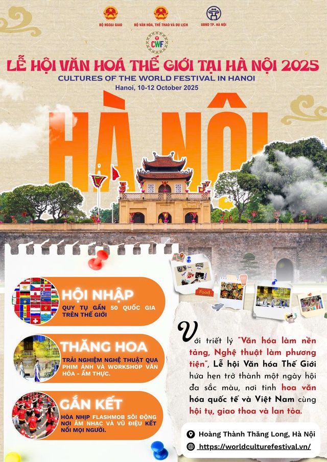 48 quốc gia cùng quy tụ tại “Lễ hội Văn hóa Thế giới tại Hà Nội” lần thứ I- Ảnh 1. 48 quốc gia cùng quy tụ tại “Lễ hội Văn hóa Thế giới tại Hà Nội” lần thứ I- Ảnh 1.