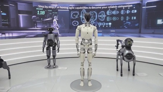 Trung Quốc giới thiệu robot tiếp tân - Ảnh 1.