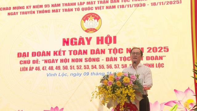 Xã Vĩnh Lộc: Sôi nổi Ngày hội Đại đoàn kết toàn dân tộc năm 2025 - Ảnh 1.