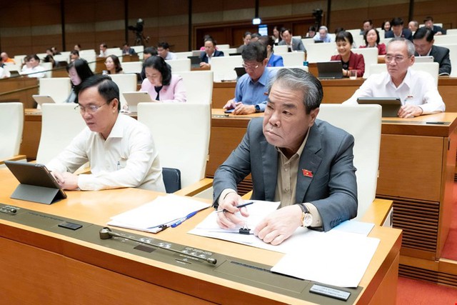 Quốc hội thảo luận ở hội trường về 2 dự thảo luật thuộc lĩnh vực tư pháp - Ảnh 9.