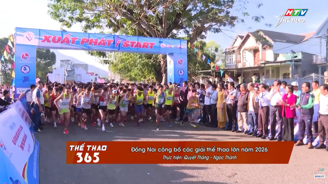 Đồng Nai công bố các giải thể thao lớn năm 2026 - Ảnh 1.