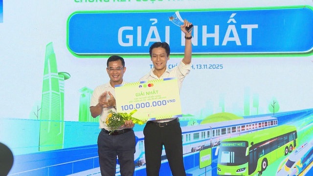 Tác giả Vĩnh Long thắng giải 100 triệu đồng cuộc thi thiết kế biểu tượng giao thông TP.HCM - Ảnh 1.