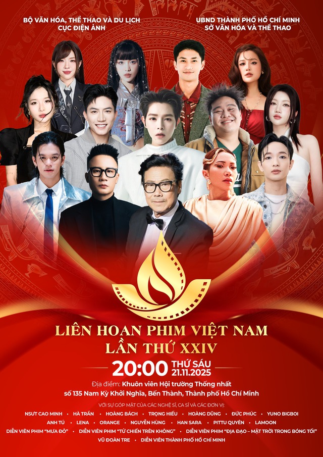 Liên hoan phim Việt Nam: Khai mạc vào 20g ngày 21/11 tại Hội trường Thống Nhất- Ảnh 1. Liên hoan phim Việt Nam: Khai mạc vào 20g ngày 21/11 tại Hội trường Thống Nhất- Ảnh 1.