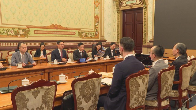 Phó Chủ tịch Ủy ban Nhân dân TP. Hồ Chí Minh Nguyễn Mạnh Cường tiếp Đoàn Đại biểu TP. Fukuoka, Nhật Bản - Ảnh 1.