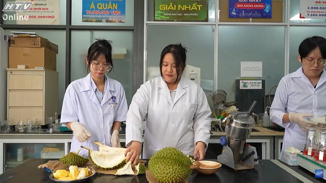 Cùng HTV Hành động xanh 2025 - Tập 19: Bộ sản phẩm tuần hoàn từ các phế phẩm sầu riêng - Ảnh 2.