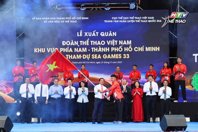 Lễ xuất quân đoàn thể thao Việt Nam khu vực phía nam dự SEA Games 33 - Ảnh 1.