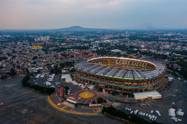 Sân Azteca chuẩn bị World Cup 2026 với diện mạo mới - Ảnh 1.