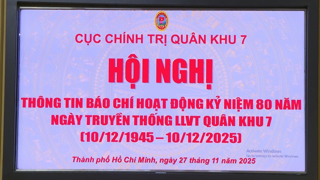 Nhiều hoạt động ý nghĩa kỷ niệm 80 năm Ngày truyền thống Lực lượng vũ trang Quân khu 7 - Ảnh 1.