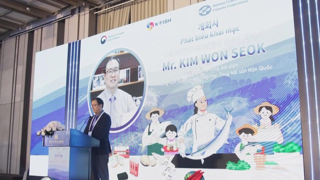 "Đánh bắt" thị trường Việt: Thủy sản Hàn Quốc khoe sắc tại TP. Hồ Chí Minh - Ảnh 1.