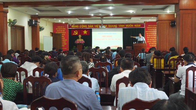 Phường Bến Thành tập huấn nghiệp vụ công tác tuyên giáo, dân vận và tổ chức xây dựng Đảng - Ảnh 1.