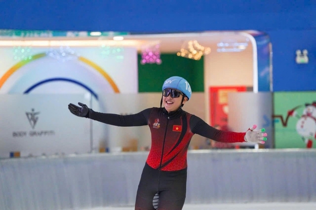 Nguyễn Phúc Gia Hưng và SEA Games đầu tiên cùng trượt băng tốc độ Việt Nam - Ảnh 1.