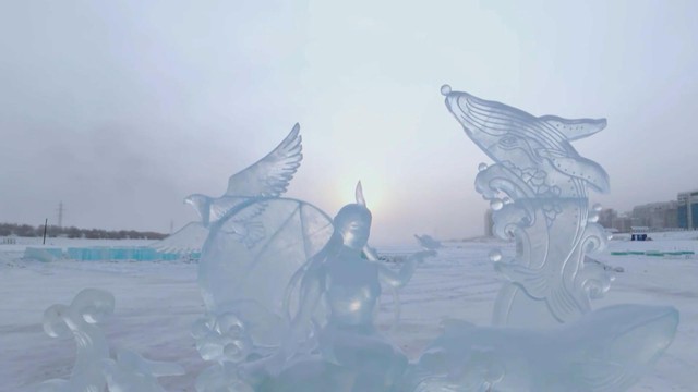 Cuộc thi điêu khắc băng Yakutia Diamonds tại Nga  - Ảnh 1.