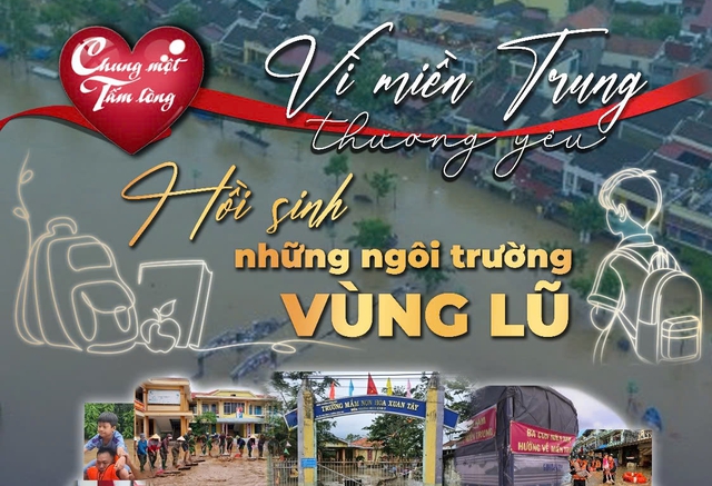 Quỹ "Chung một tấm lòng" triển khai hành động “Hồi sinh những ngôi trường vùng lũ” ngay giữa giai đoạn vận động quỹ - Ảnh 4.