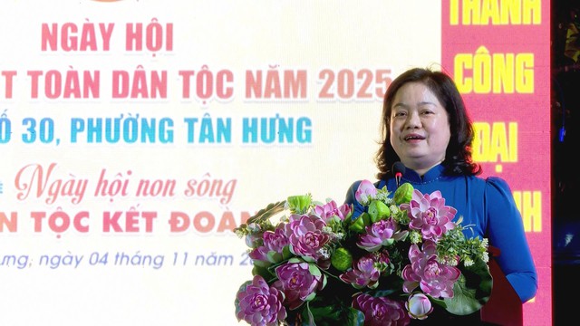 Tổ chức Ngày hội Đại đoàn kết toàn dân tộc năm 2025 tại phường Tân Hưng - Ảnh 1.