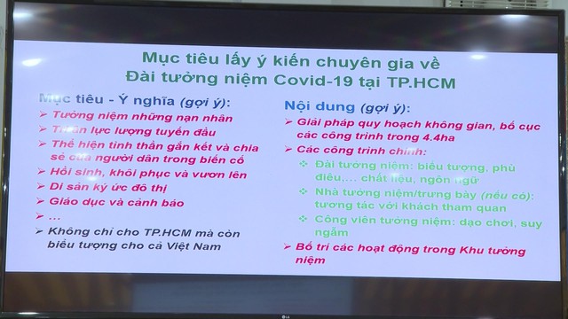 Nhiều chuyên gia tham gia góp ý về công trình Đài tưởng niệm nạn nhân Covid-19 - Ảnh 2.