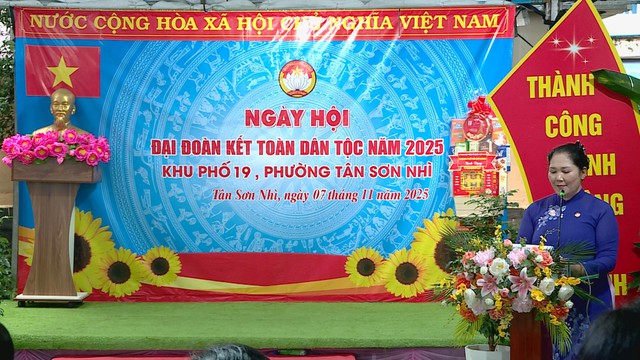 Sôi nổi Ngày hội Đại đoàn kết toàn dân tộc tại phường Tân Sơn Nhì - Ảnh 1.