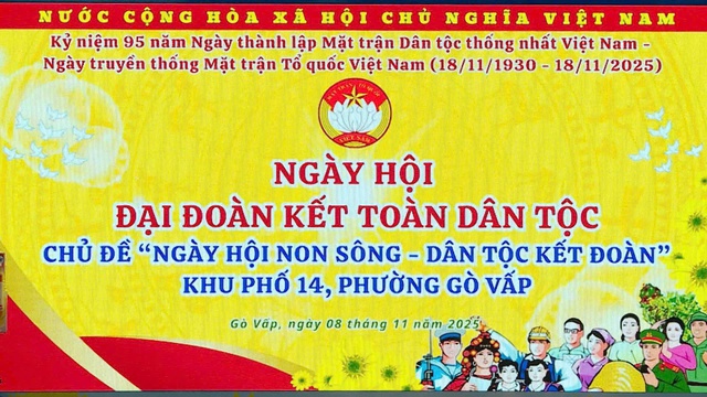 Ngày hội Đại Đoàn kết toàn dân tộc phường Gò Vấp- Ảnh 1.