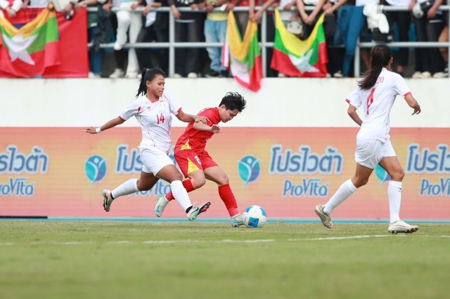HIGHLIGHTS: VIỆT NAM vs MYANMAR | BÓNG ĐÁ NỮ - SEA GAMES 33 - Ảnh 2.