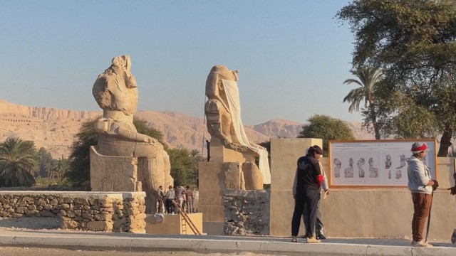Ai Cập hoàn tất trùng tu 2 tượng Pharaoh sau 20 năm - Ảnh 3.