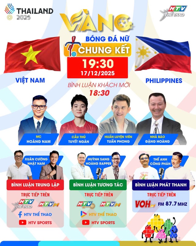 Trực tiếp Chung kết bóng đá nữ Việt Nam - Philippines tại SEA Games 33 - Ảnh 2.